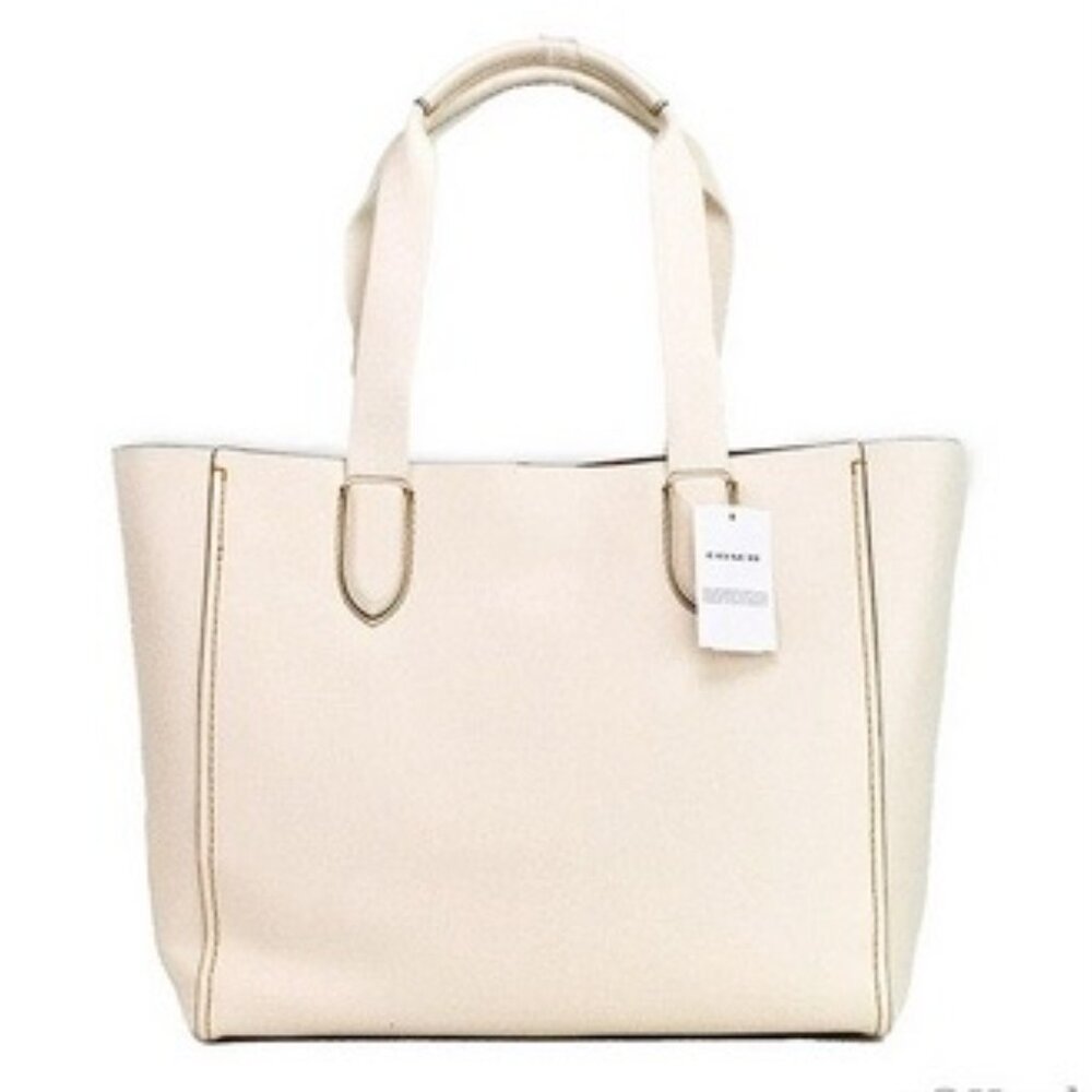 Coach Cream Leather Tote Shoulder Bag